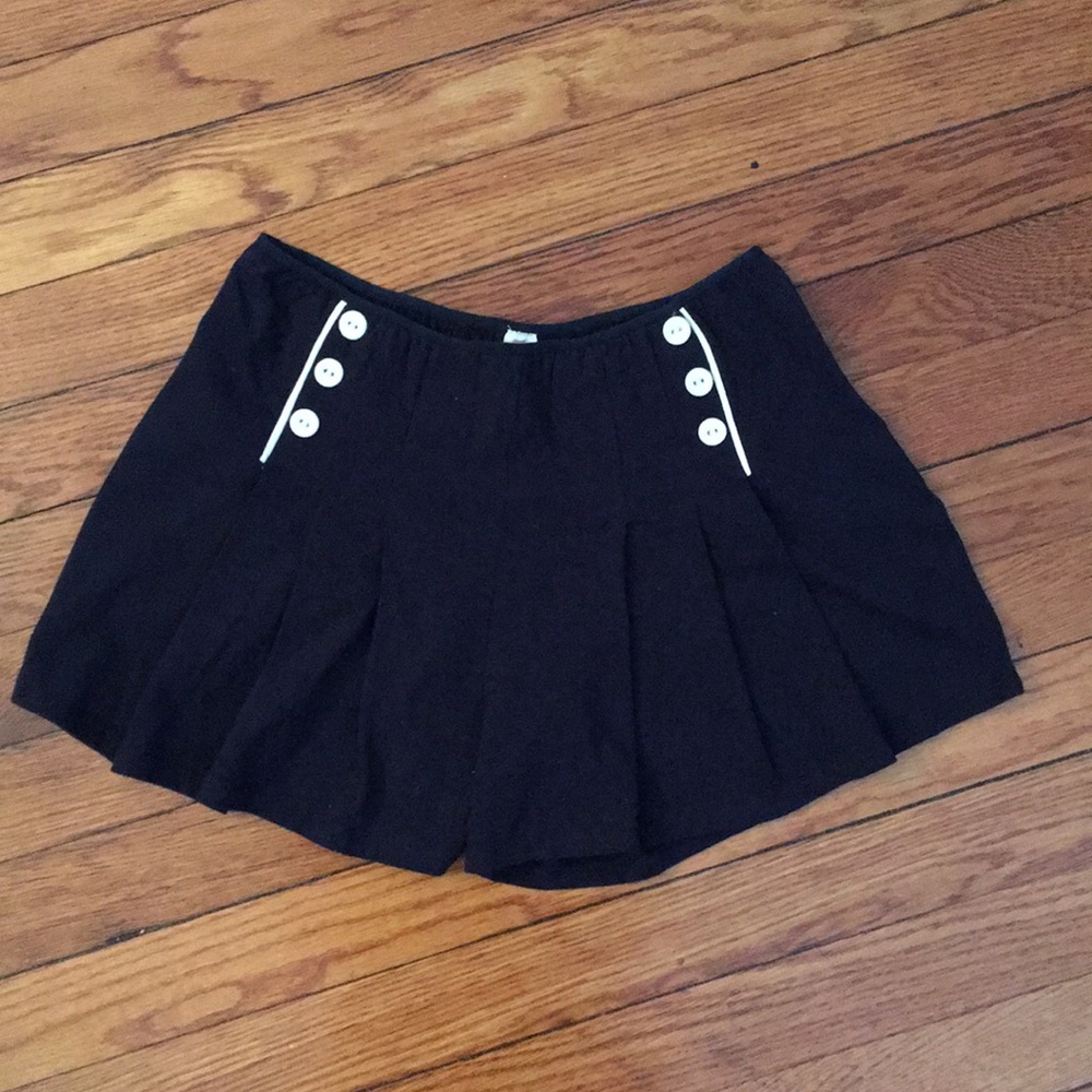Anthropologie Navy-Blue Sailor Shorts